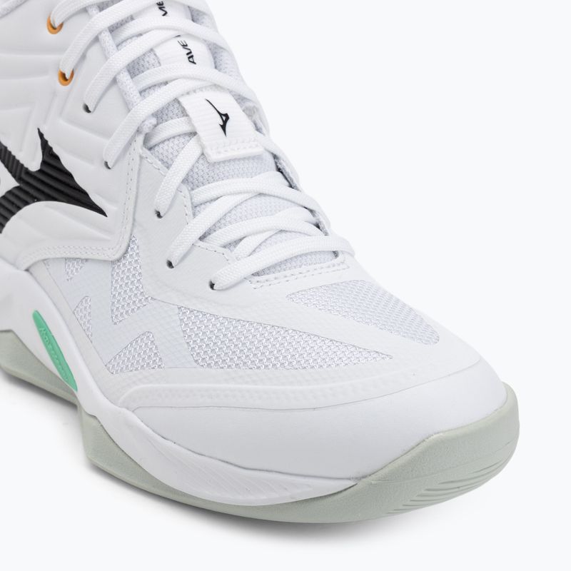 Volejbalové boty Mizuno Wave Momentum Pro Mid white/black/frozen emerald 7