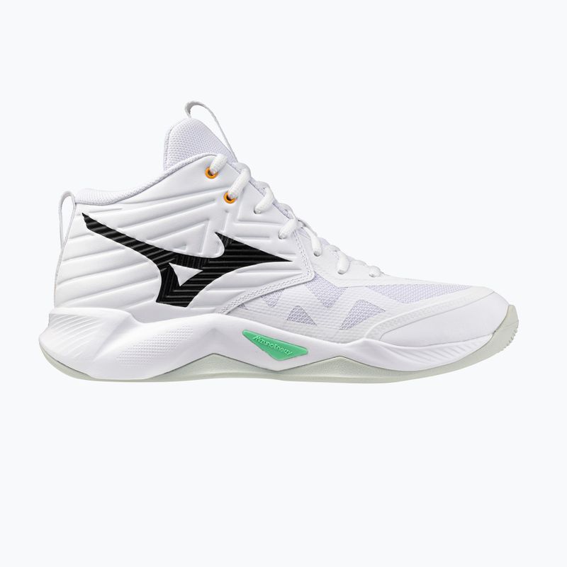Volejbalové boty Mizuno Wave Momentum Pro Mid white/black/frozen emerald 8