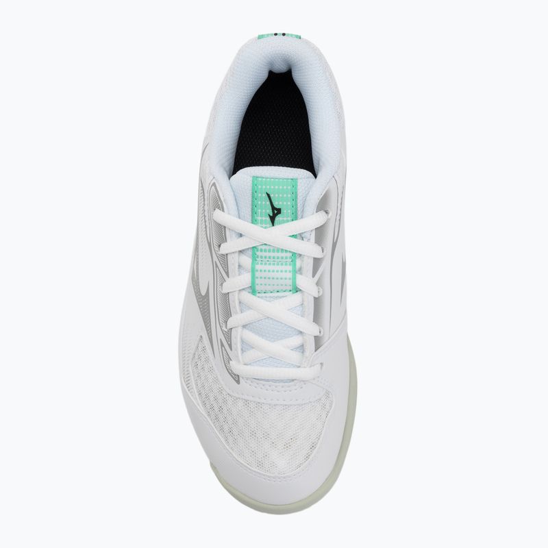 Dětské volejbalové boty Mizuno Cyclone Speed 5 white/black/frozen emerald 5