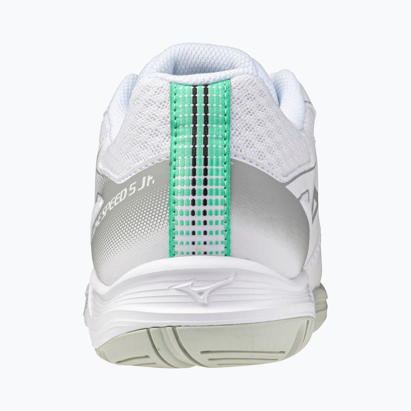 Dětské volejbalové boty Mizuno Cyclone Speed 5 white/black/frozen emerald 3
