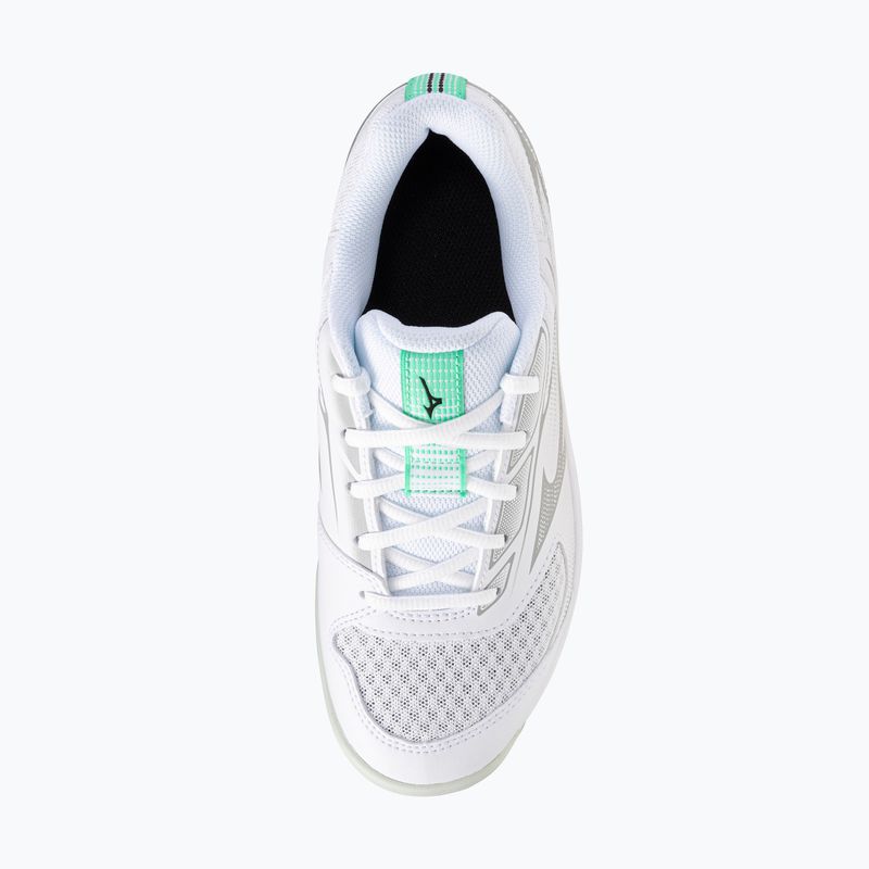 Dětské volejbalové boty Mizuno Cyclone Speed 5 white/black/frozen emerald 4