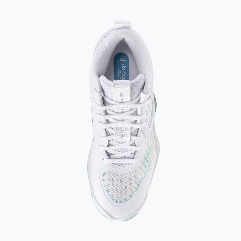 Dámské volejbalové boty Mizuno Wave Momentum Elite Mid white/blue tint 5