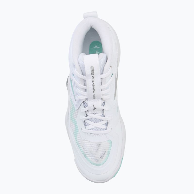 Dámské volejbalové boty Mizuno Wave Momentum Elite Mid white/blue tint 5