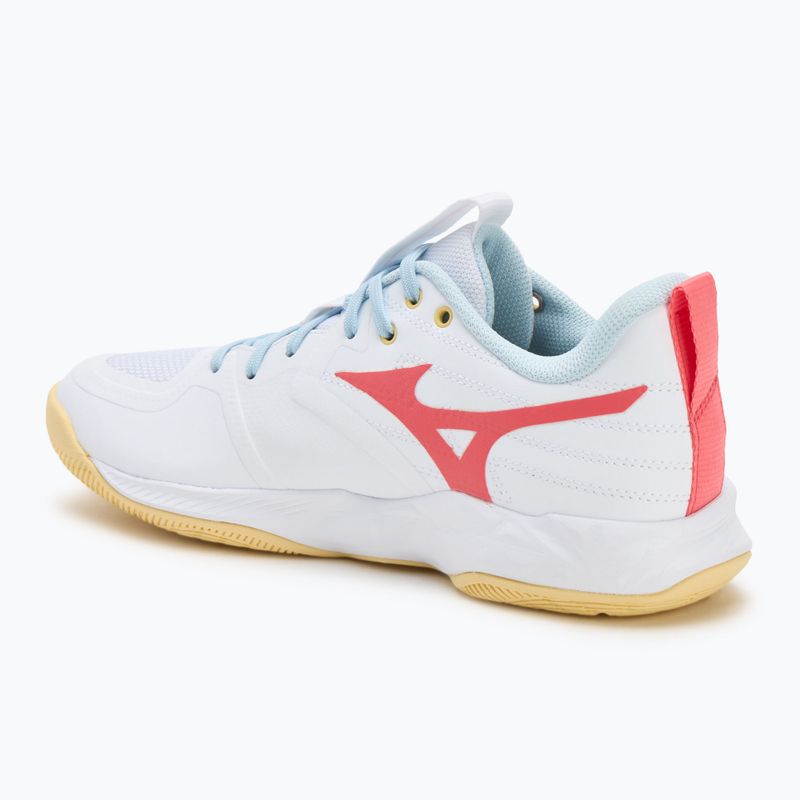 Dámské volejbalové boty Mizuno Wave Momentum Pro white/calypso coral/pale banana 3
