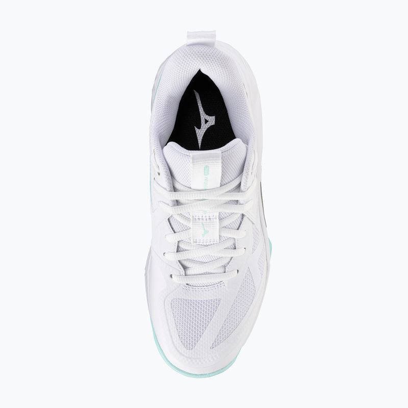 Dámské volejbalové boty Mizuno Wave Momentum Pro white/blue tint 5
