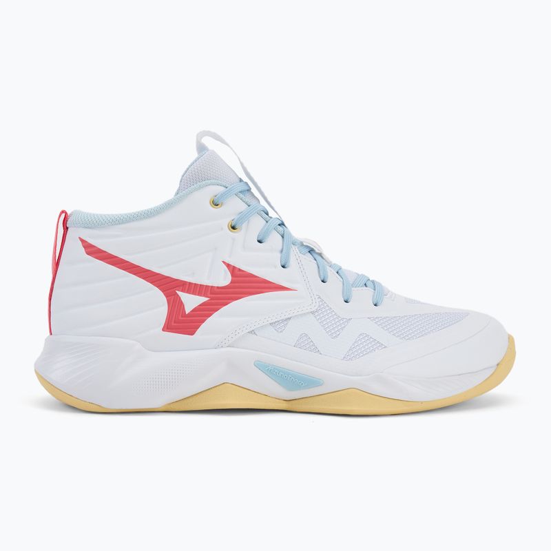 Dámské volejbalové boty Mizuno Wave Momentum Pro Mid white/calypso coral/pale banana 2