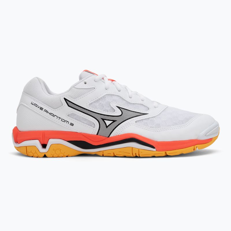Házenkářské boty Mizuno Wave Phantom 3 white/fiery coral 2/citrus 2