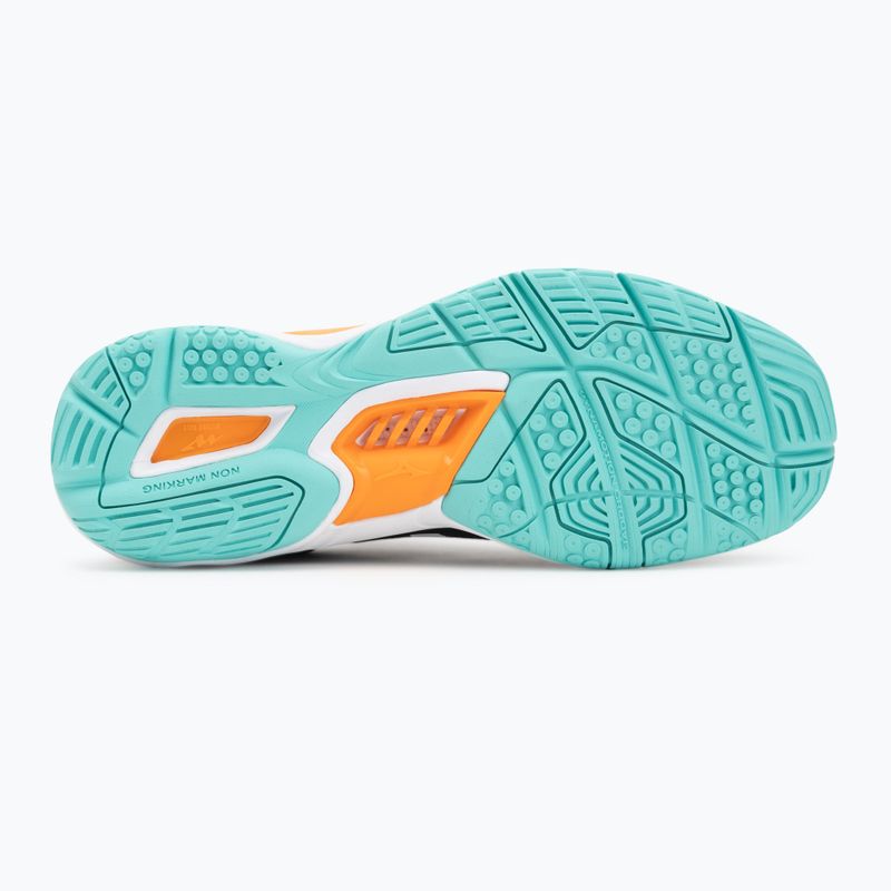 Házenkářské boty Mizuno Wave Stealth 6 black/tangelo/ice green 4