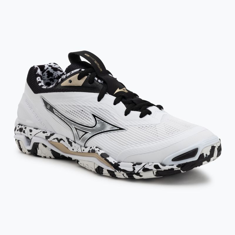 Boty na házenou Mizuno Wave Stealth 6 white/black/gold