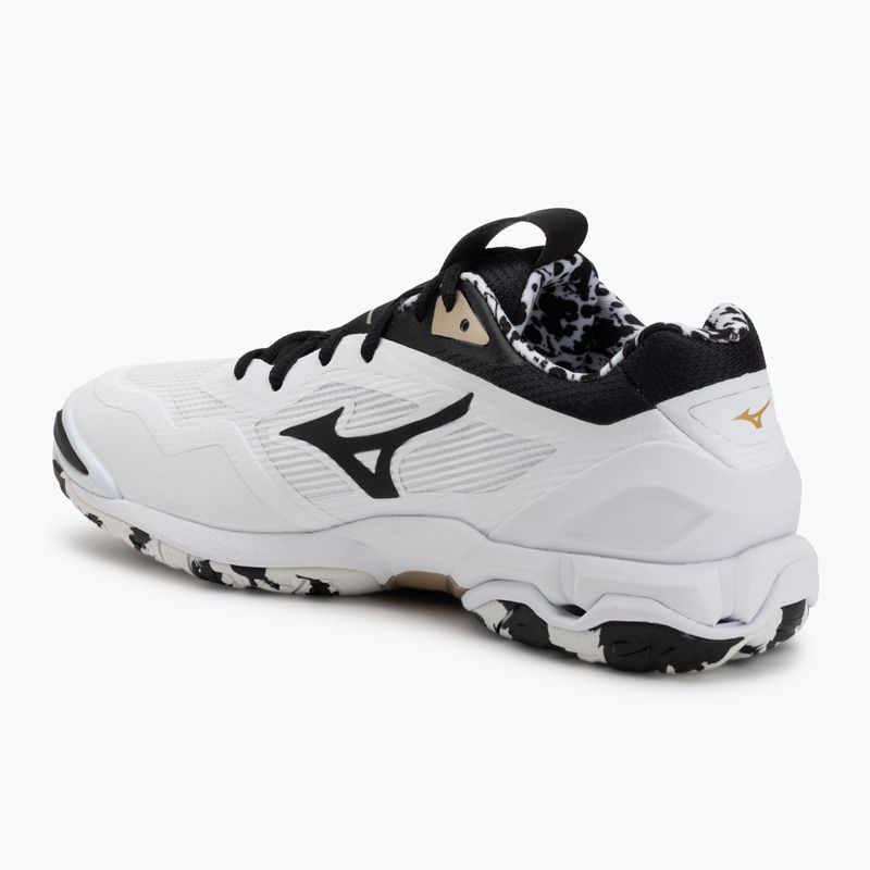 Boty na házenou Mizuno Wave Stealth 6 white/black/gold 3