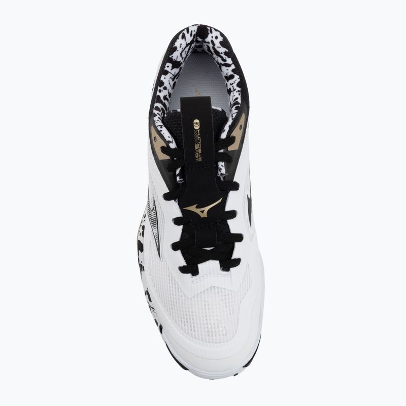 Boty na házenou Mizuno Wave Stealth 6 white/black/gold 5
