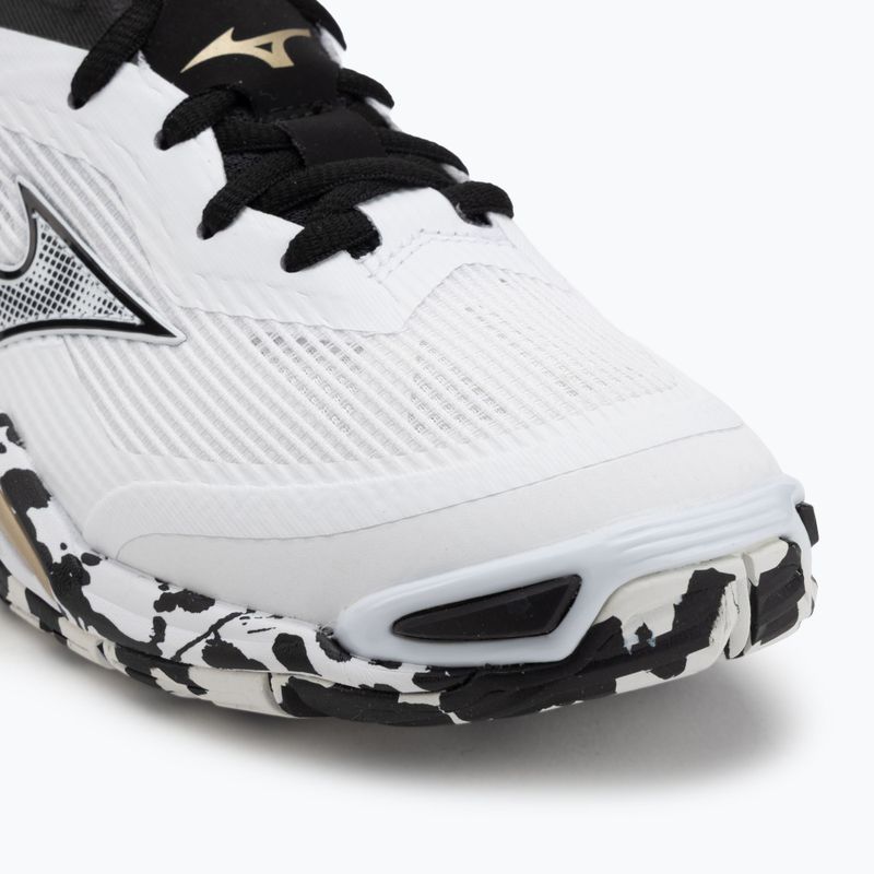 Boty na házenou Mizuno Wave Stealth 6 white/black/gold 7