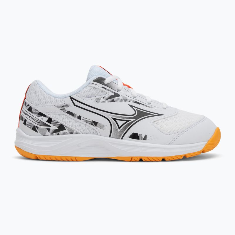 Dětské boty Mizuno Stealth Star 3 white/fiery coral 2/citrus 2