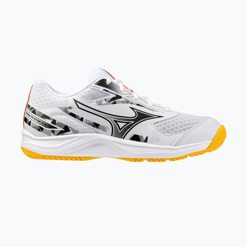 Dětské boty Mizuno Stealth Star 3 white/fiery coral 2/citrus