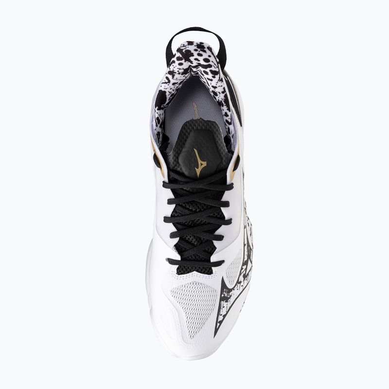 Boty na házenou Mizuno Wave Mirage 5 white/black/ge gold 5