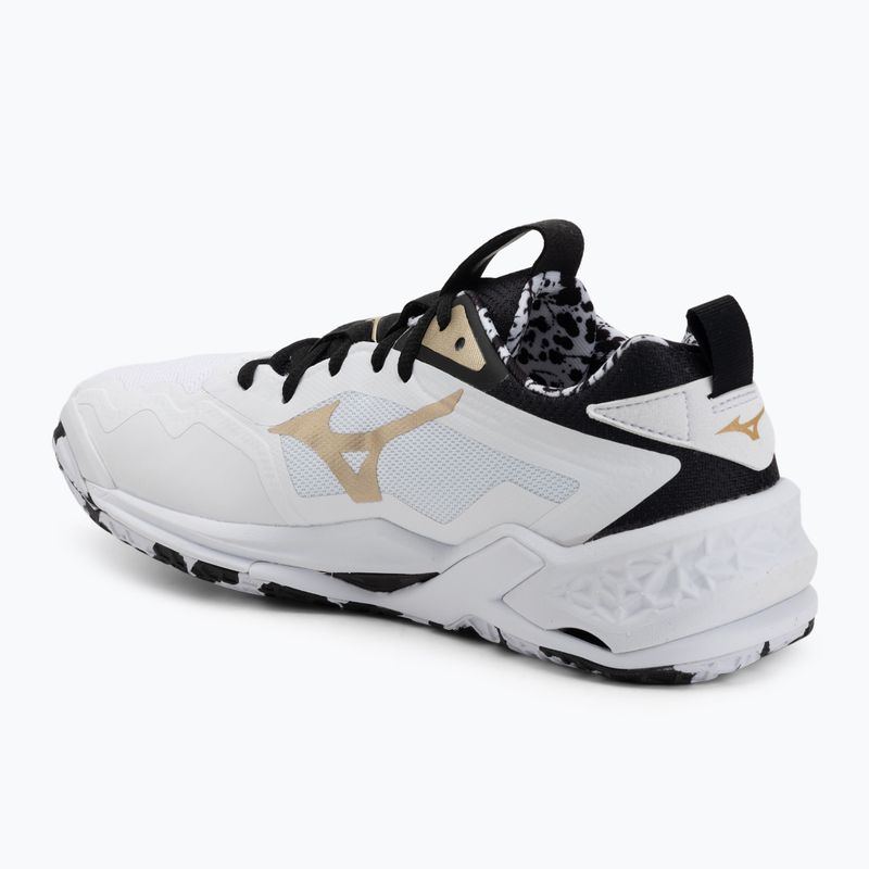 Boty na házenou Mizuno Wave Stealth Neo 2 white/black/gold 3