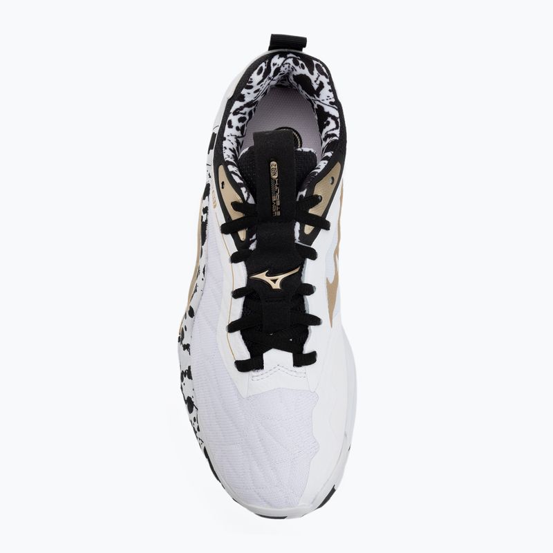 Boty na házenou Mizuno Wave Stealth Neo 2 white/black/gold 5