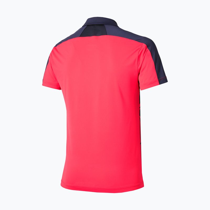 Pánské tričko Mizuno Daybreakers Shadow Polo vibrant red 2