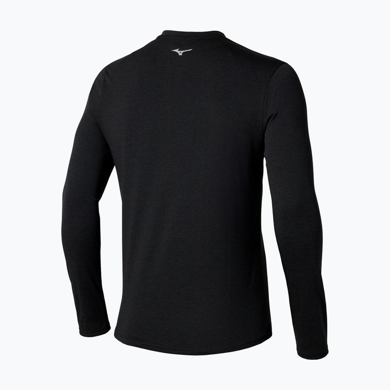 Pánské běžecké tričko Longsleeve Mizuno Core Impulse Half Zip Tee black 2