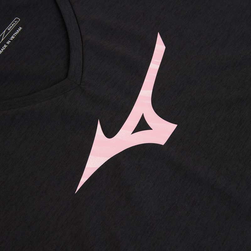 Dámské běžecké tričko Mizuno Core Runbird Tee black/mauve 3