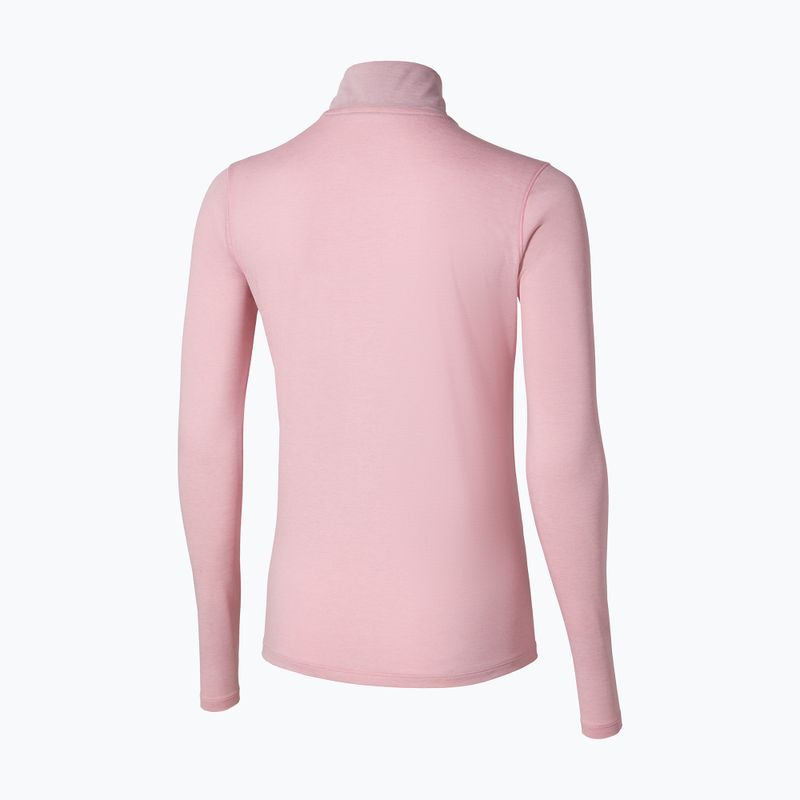 Dámská běžecká mikina Mizuno Core Impulse Half Zip Tee bleached mauve 2