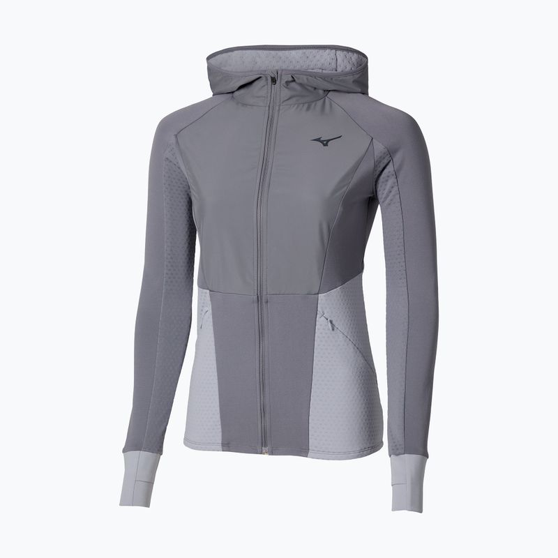 Dámská běžecká bunda Mizuno Active Warm Hybrid Full Zip Hooded quicksilver 5