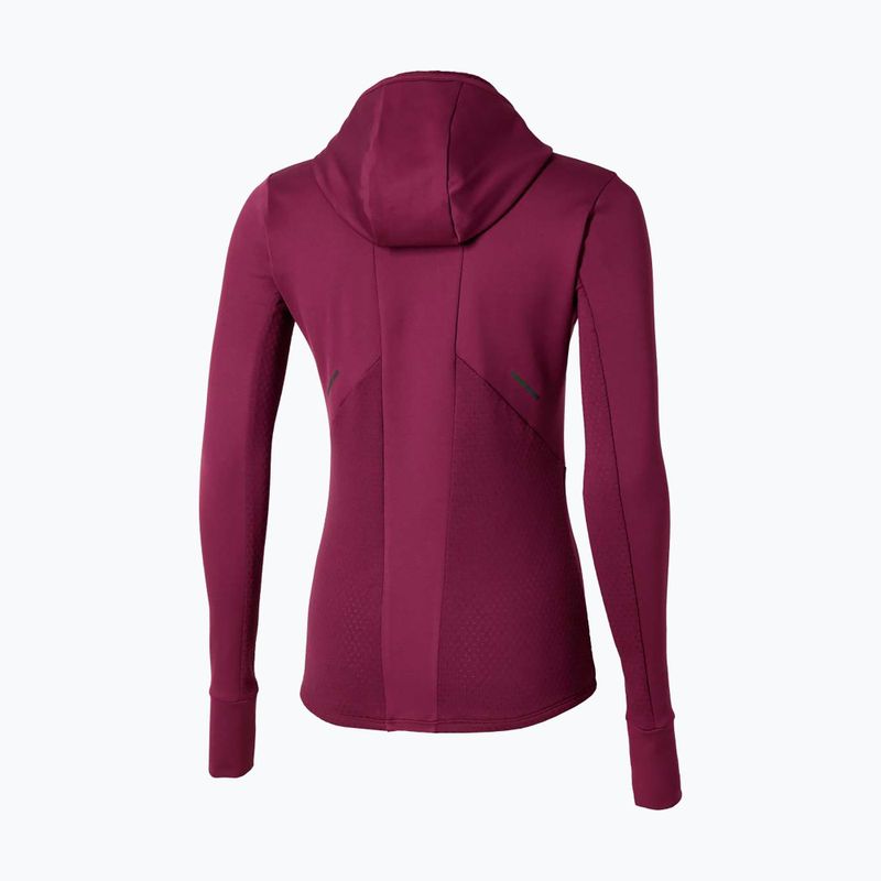 Dámská běžecká mikina Mizuno Active Warm Hooded dark purple 2