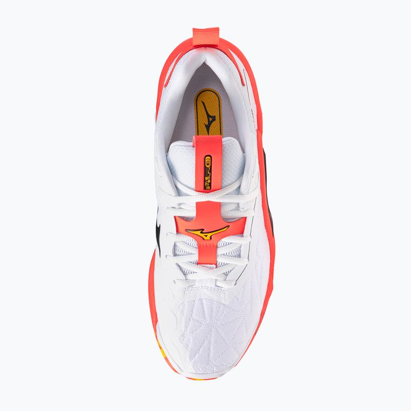 Házenkářské boty Mizuno Wave Stealth Neo 2 white/flery coral 2/citrus 5