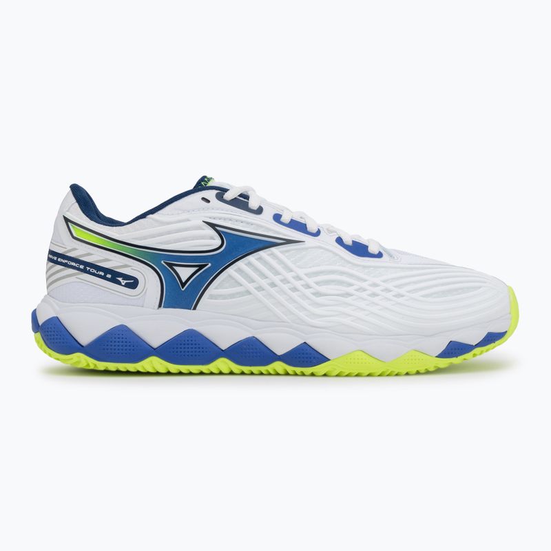 Tenisové boty Mizuno Wave Enforce Tour 2 CC white/dazzling blue/lightning 2