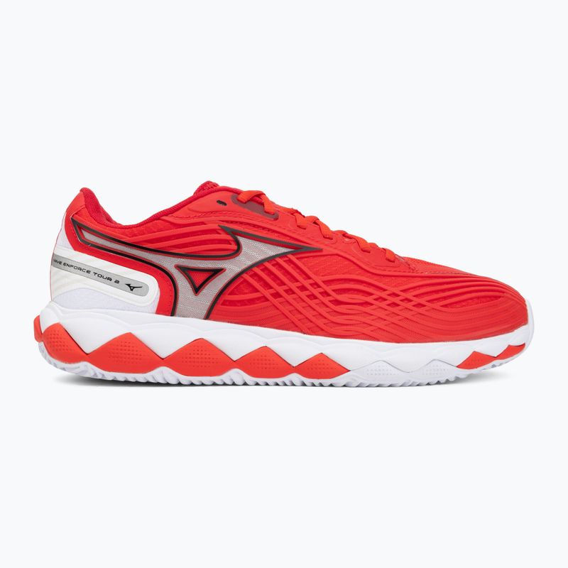 Tenisové boty Mizuno Wave Enforce Tour 2 CC fiery red/white/sun-dried toma 2