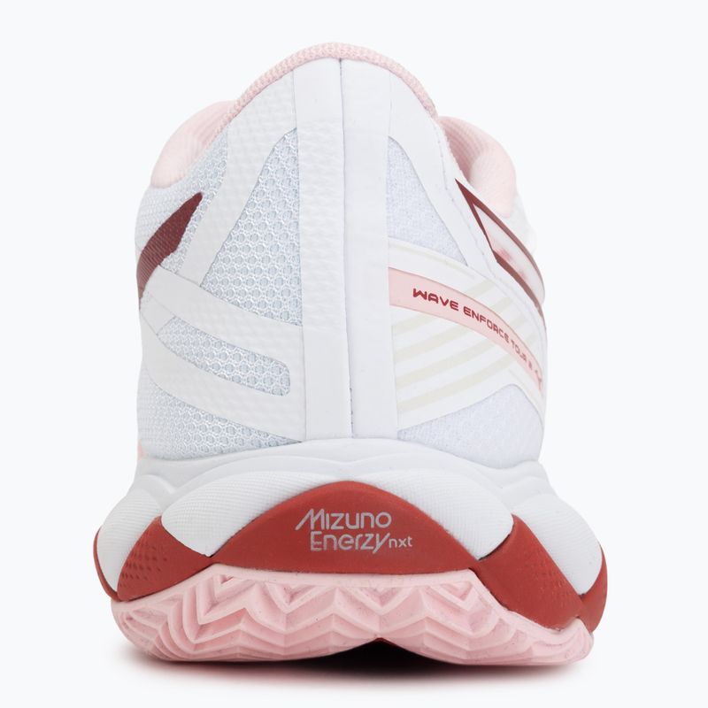 Dámské tenisové boty Mizuno Wave Enforce Tour 2 CC white/pinkesque/barbados/cherry 6