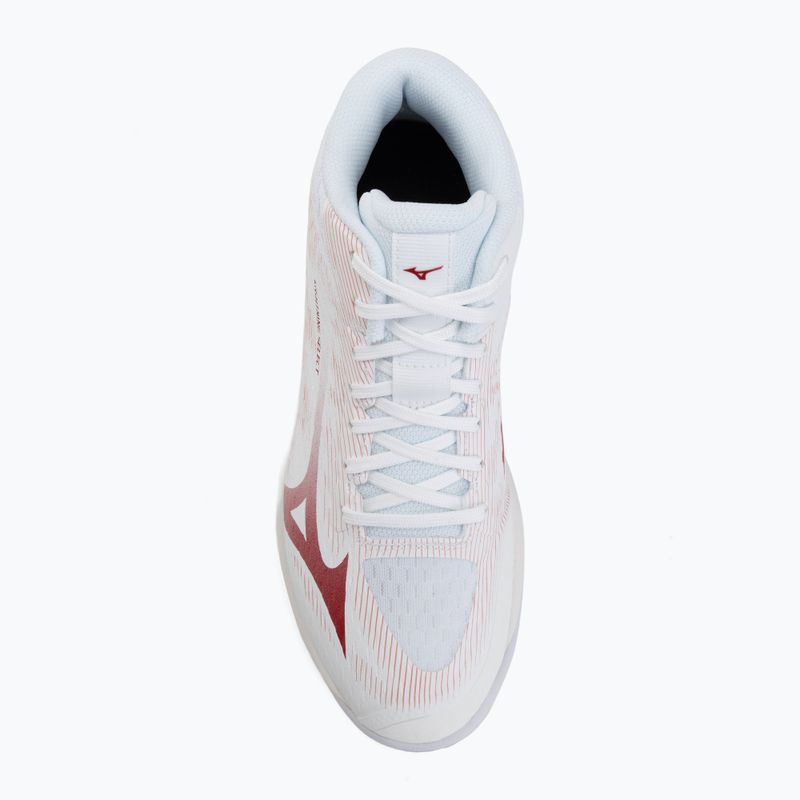 Dámské volejbalové boty Mizuno Lightning Select Mid white/rose elegance/lava falls 5