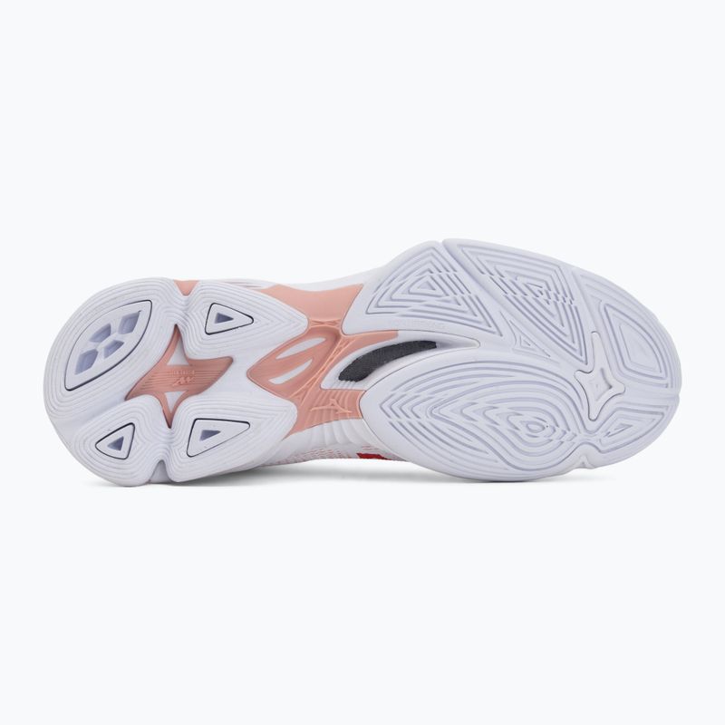Dámské boty na volejbal Mizuno Wave Lightning Pro Mid white/rose elegance/lava falls 4