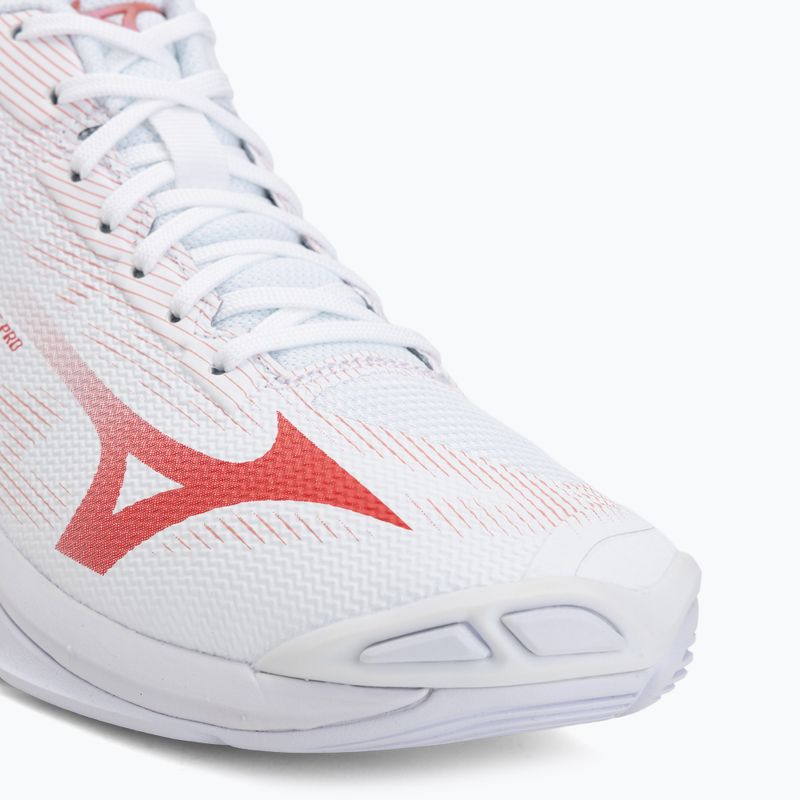 Dámské boty na volejbal Mizuno Wave Lightning Pro Mid white/rose elegance/lava falls 7