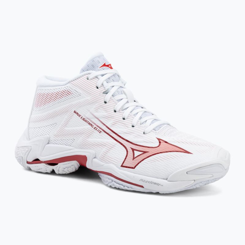 Dámské volejbalové boty Mizuno Wave Lightning Elite Mid white/rose elegance/lava falls