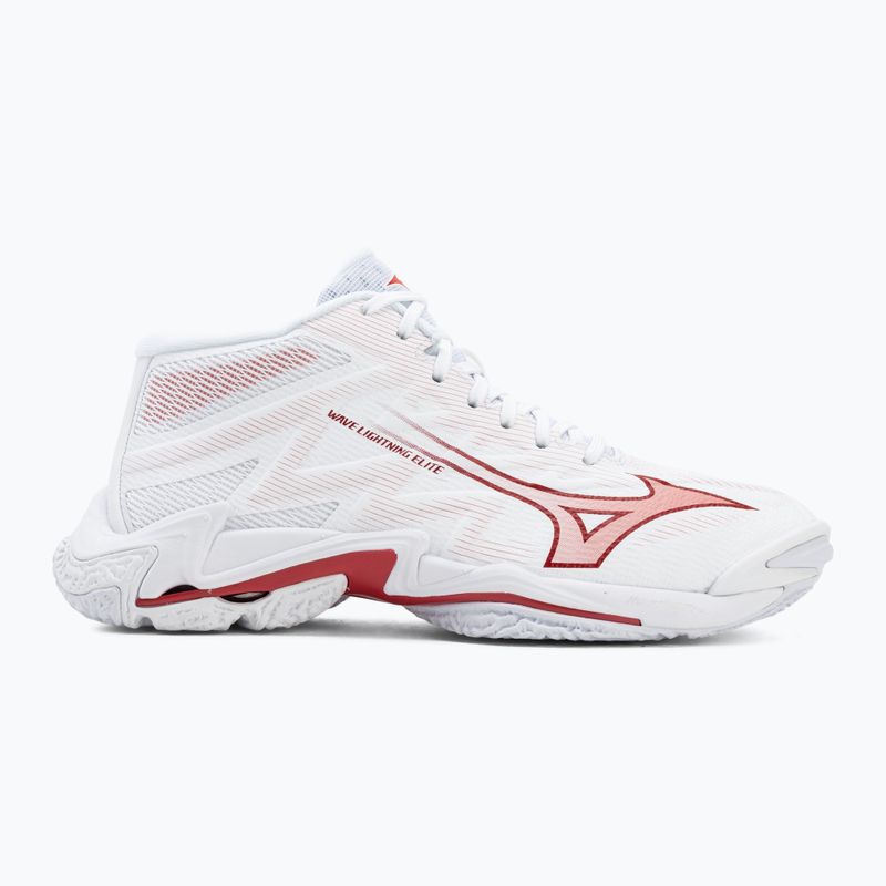 Dámské volejbalové boty Mizuno Wave Lightning Elite Mid white/rose elegance/lava falls 2
