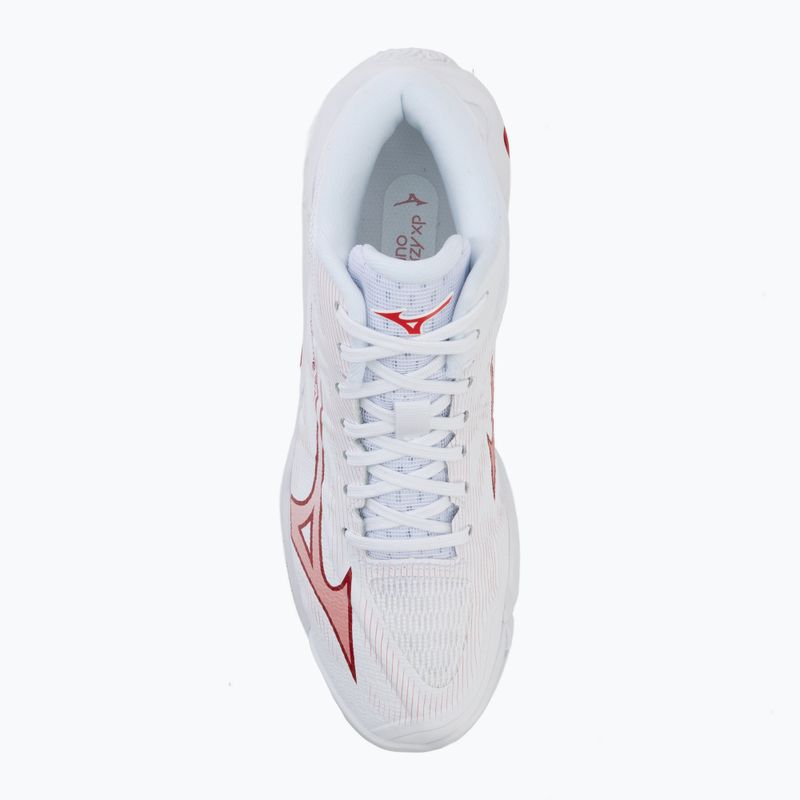 Dámské volejbalové boty Mizuno Wave Lightning Elite Mid white/rose elegance/lava falls 5