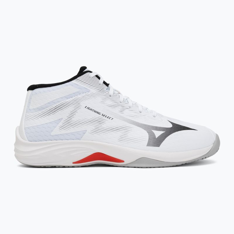 Volejbalové boty Mizuno Lightning Select Mid white/black/fiery red 2
