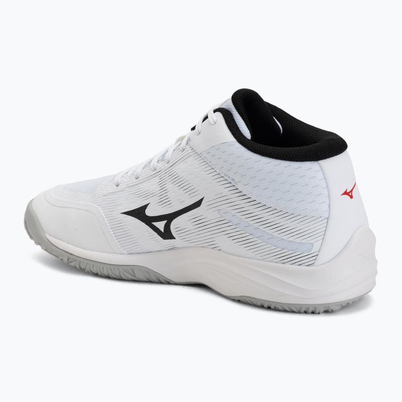 Volejbalové boty Mizuno Lightning Select Mid white/black/fiery red 3