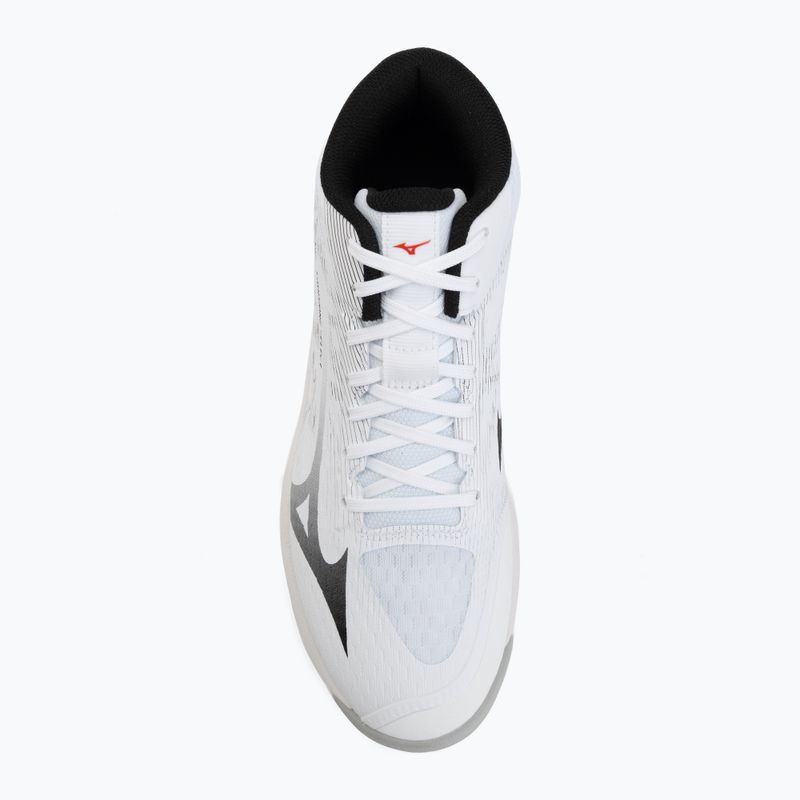 Volejbalové boty Mizuno Lightning Select Mid white/black/fiery red 5