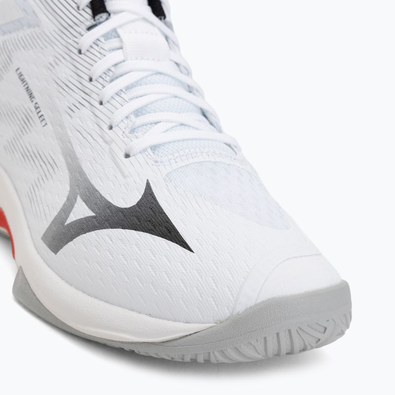 Volejbalové boty Mizuno Lightning Select Mid white/black/fiery red 7
