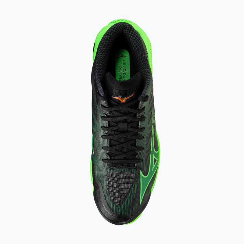 Volejbalové boty Mizuno Wave Lightning Elite Mid black/glowing apple/mandarin orange 5