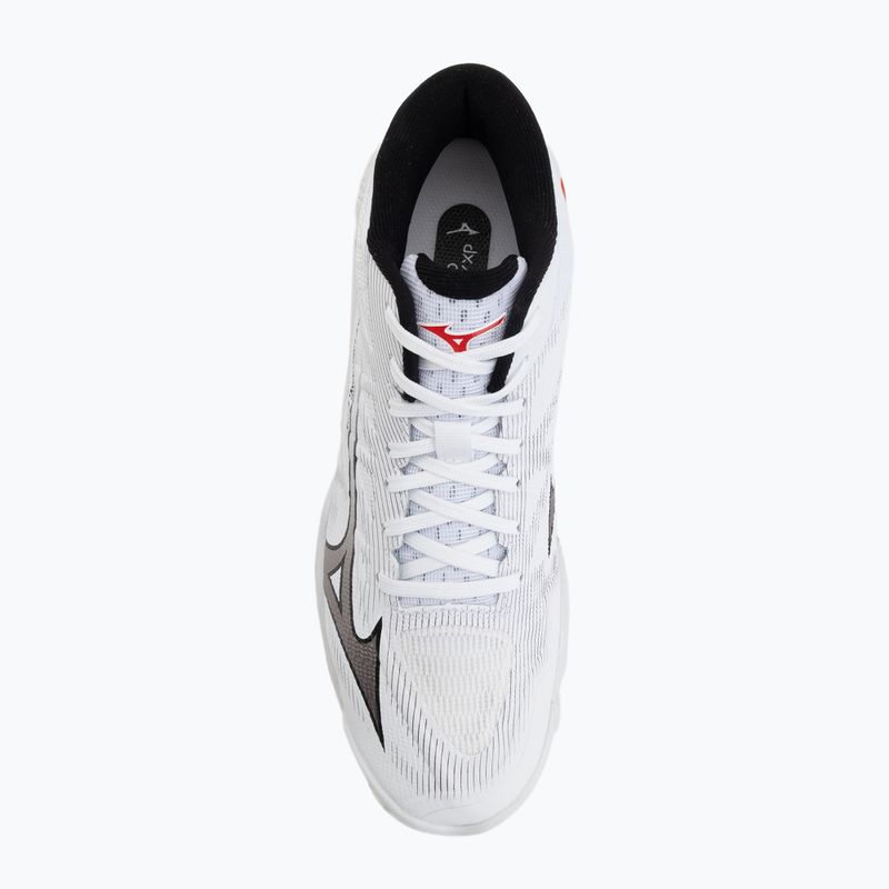 Volejbalové boty Mizuno Wave Lightning Elite Mid white/black/fiery red 5