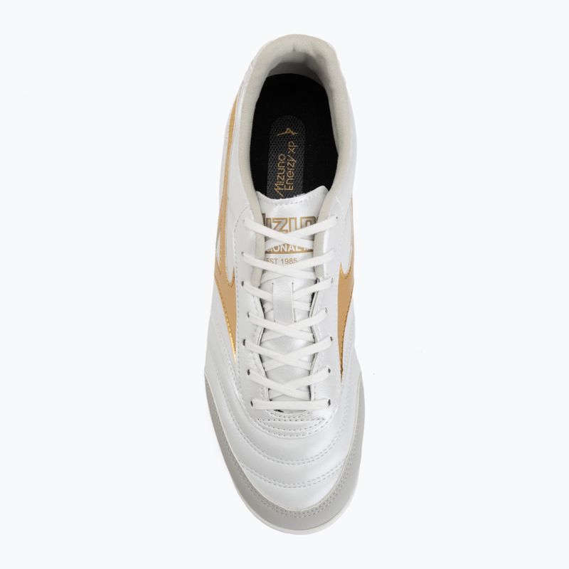 Kopačky Mizuno Morelia Sala Pro IN white/football gold/galaxy silver 5