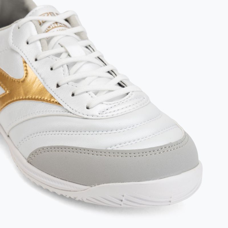 Kopačky Mizuno Morelia Sala Pro IN white/football gold/galaxy silver 7