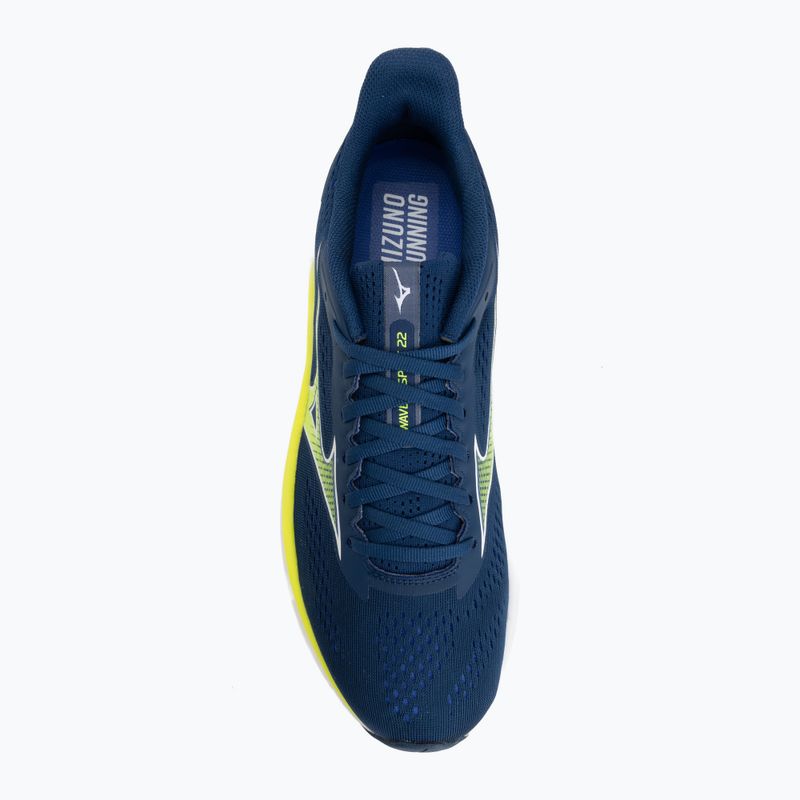Pánské běžecké boty Mizuno Wave Inspire 22 estate blue/lightning yellow 5