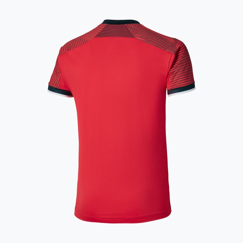 Pánské tričko Mizuno Stargazer Shadow Tee fiery red 4