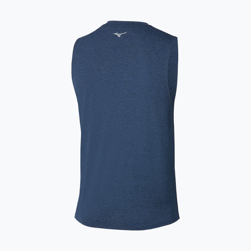 Pánské běžecké tričko Mizuno Impulse Core Sleeveless estate blue 2