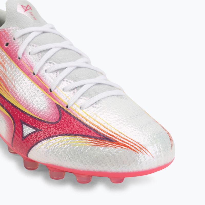 Kopačky Mizuno Alfa III Elite AG white/fuchsia purple 7