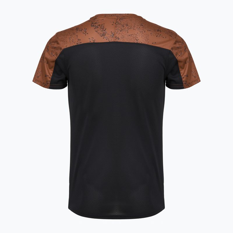 Pánské běžecké tričko Mizuno Active DryAeroFlow Graphic copper brown 2